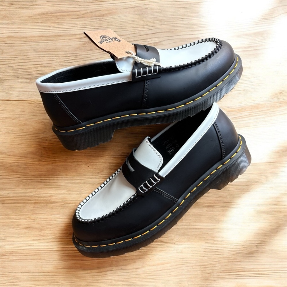 Dr. Martens Black and White Leather Penton
Loafers - Picture 8 of 15